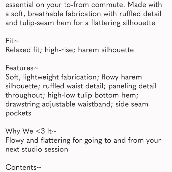 Head Start Harem Pants - Coastal Blue BNWOT - Picture 7 of 7